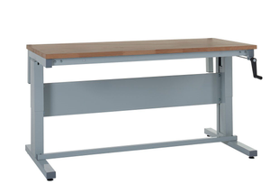 Premium Adjustable Height Workbench with Beech Wood Top