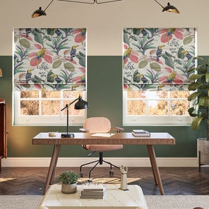 Parakeet Faux Silk, Fruit Punch - Roman Blind