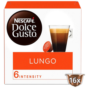 NESCAFÉ Dolce Gusto Coffee Capsules Lungo Intensity 6 Arabica Pack of 16 of 89.6 g