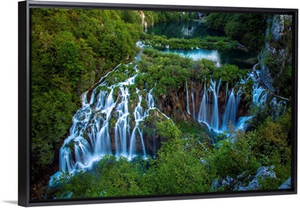 Europe, Croatia, Plitvice Lakes National Park, Waterfall Landscape