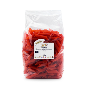Organic Red Lentil Penne Pasta (Gluten Free) 500g