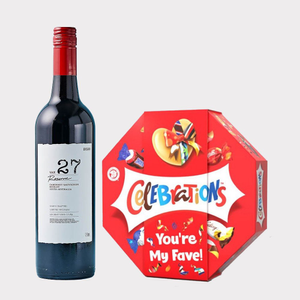 VAT 27 Reserve Cabernet Sauvignon Merlot & Celebrations Gift Box 'You're My Fave' 340g