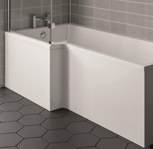 KARTELL K-VIT Elite L Shaped Front Bath Panel White 520x1700mm