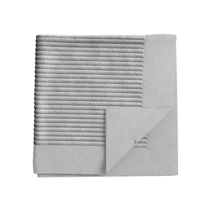 Sefa Quilted Throw, White/Silver