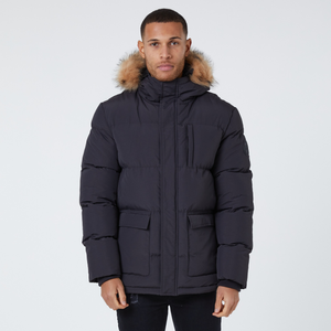 Detachable Fur Parka | Black