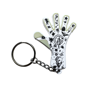 Keeper iD Goalproof INK Mini Glove Keyring - White/Tattoo Navy - One Size