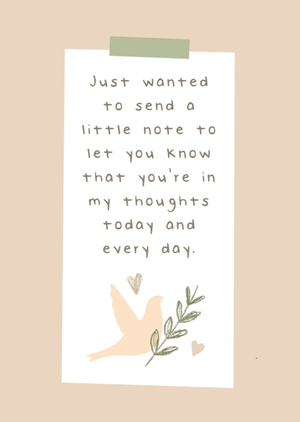 Your In My Thoughts Postcard