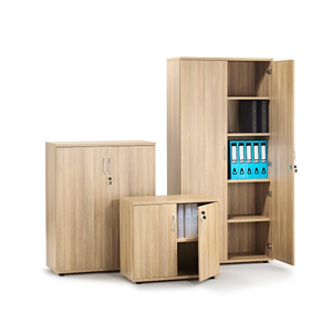 American Oak Office Cupboard-H720mm x W800mm x D430mm