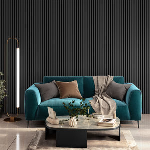 Acoustic Slat Wall Panel Grey 2400 x 605 x 22mm