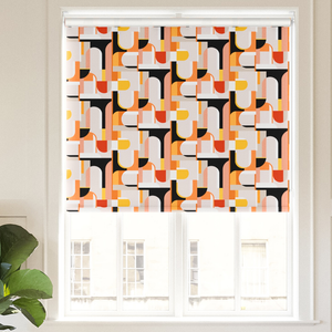 Archways, Orange - Roller Blind