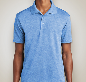 Sport-Tek RacerMesh Performance Polo - Printed - True Royal Heather