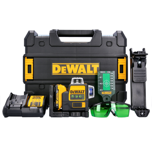DeWalt DCE089D1G 10.8V Li-Ion Self Level Multi Line Green Laser With 1 x 2.0Ah Battery, Charger & Case