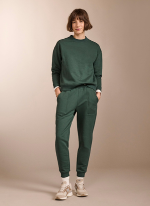 Sandra Organic Cotton & Kapok Blend Joggers - UK 08 | EU 36 | US 04 / Forest Green
