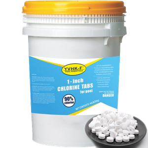 44 lbs 1 Inch Stabilized Chlorine Tablets for Sanitizing Swimming Pools and Spas & Hot Tub, Slow Dissolving 90% available chlorine