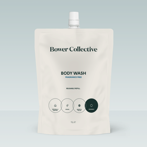 Bower Gentle Body Wash Refill - Fragrance Free 1L