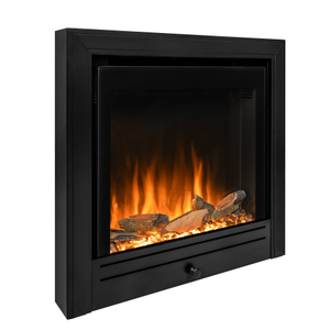 Ezee Glow Pulse Widescreen Black Inset Electric Fire With Metal Trim