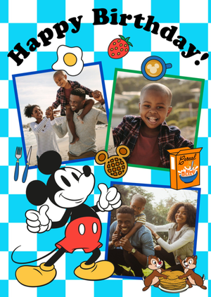 Disney Mickey Mouse Relax And Put Your Feet Up Photo Upload Birthday Card