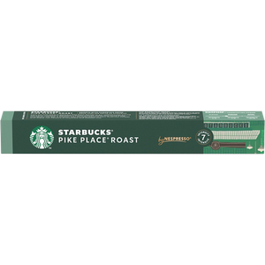 Starbucks by Nespresso Pike Place Roast Coffee Capsules Pike Place Roast Intensity 7 Medium Arabica 57 g Pack of 10