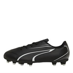 Puma Junior Vitoria FG/AG Firm Ground Football Boots Black/White