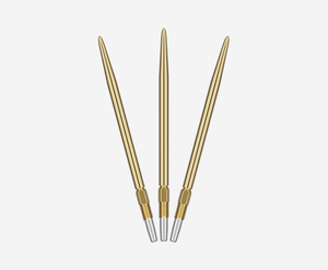 Target Darts Swiss Smooth Gold 40mm Dart Points Set (Pack of 3) - Exclusively for Swiss Point compat