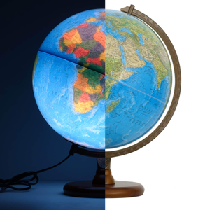 Hastings Blue Illuminated Globe