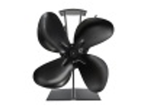 OKO Premium Heat Powered Stove Fan in Black