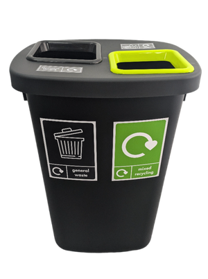 Large 2 Compartment Recycling Bin - 2x45 Litre