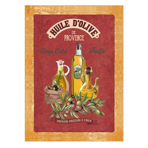 L'Ensoleillade - Tea Towel Huile D'Olive Tomette Rust