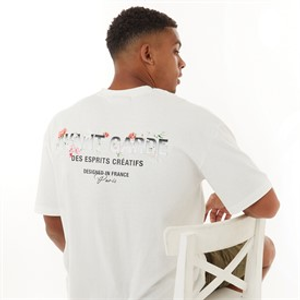Avant Garde Mens Gradient T-Shirt Off White