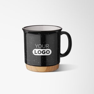 15 oz. Bella Ceramic Campfire Mug with Bamboo Base