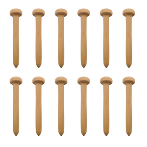 12 x Wooden Axle Pegs