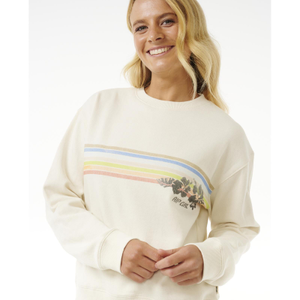 Rip Curl Womens Hoffman Relaxed Sweatshirt - L / Bone