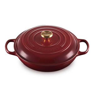 Le Creuset Signature Garnet Cast Iron 30cm Shallow Casserole