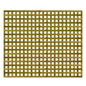 1.83M x 1.5M Privacy Square Trellis - Pressure Treated Green/Natural