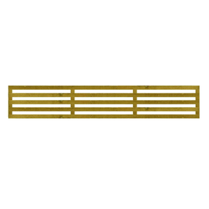 1.83M x 0.3M Slatted Trellis - Pressure Treated Green/Natural