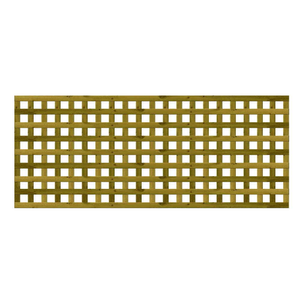 1.83M x 0.6M Privacy Square Trellis - Pressure Treated Green/Natural