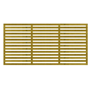 1.83M x 0.9M Slatted Trellis - Pressure Treated Green/Natural