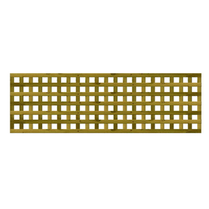 1.83M x 0.45M Privacy Square Trellis - Pressure Treated Green/Natural