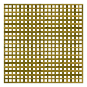 1.83M x 1.83M Privacy Square Trellis - Pressure Treated Green/Natural