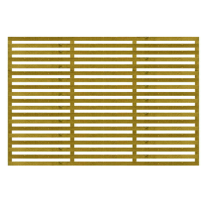 1.83M x 1.2M Slatted Trellis - Pressure Treated Green/Natural