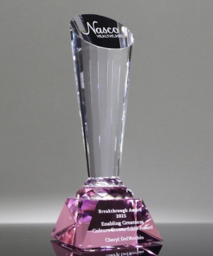 Roseate Pink Crystal Spotlight Award