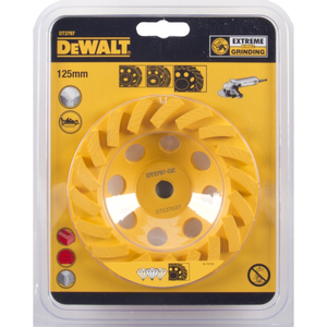 Diamantslipskiva DeWalt TURBO; 125 mm