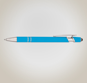 Roslin Incline Stylus Pen (black ink) - Neon Blue
