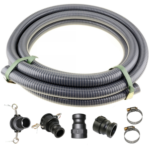 2" Inch 10m Suction Hose Camlocks Clamps Kit Water Fire Pump with IBC Fittings
