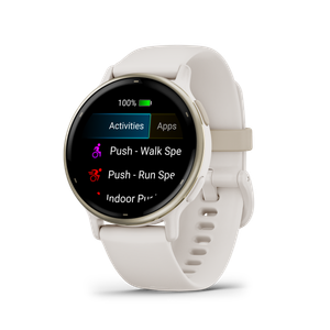 Garmin Vivoactive 5 0100286211, GPS Smart Watch, Cream Gold & Ivory