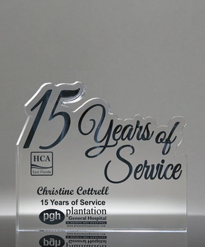 15 Years of Service Acrylic Award