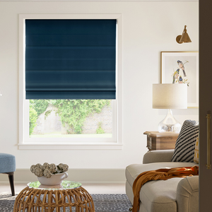 Ultra Luxe Velvet, Deep Blue - Twist&Fit Roman Blind