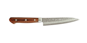 Kikuichi Damascus Petty Knife - 5.1 Inch