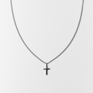 Cross Pendant Necklace | Silver
