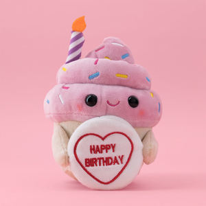 Swizzels Love Hearts Happy Birthday Cupcake Soft Toy